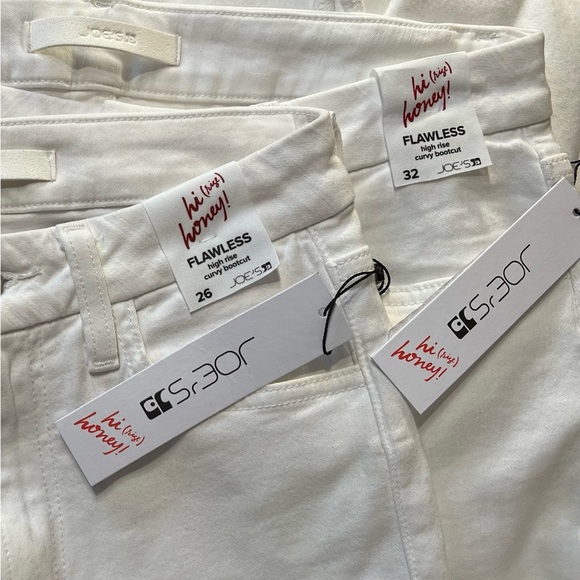 NWT $188 Joe's Hi Honey Flawless Bootcut White Jean  (Bin 19) - Picture 7 of 8